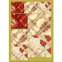 Excellente idée! Mini-enveloppes avec des bougies et des motifs de poinsettia