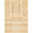 Embellishments / Verzierungen Die cut sheets Gartenzaeune, trellises, light brown