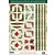 Embellishments / Verzierungen Die cut ark med hjørner og grænser fra 250 g karton, A4