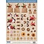 Embellishments / Verzierungen Die cut ark med Weihnachtsgebaeck, bagte æbler fra 250 g karton, A4-format - Copy
