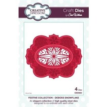 Cutting and embossing stencils, 4 decorative frame with star motif