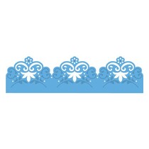 Corte y estampado en relieve plantillas, frontera decorativa