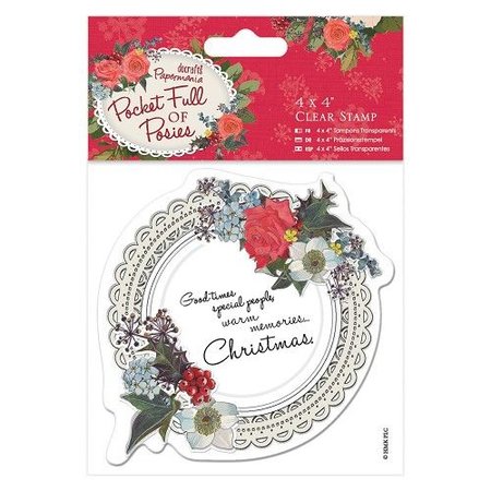 Docrafts / Papermania / Urban Transparent stamps, doily label