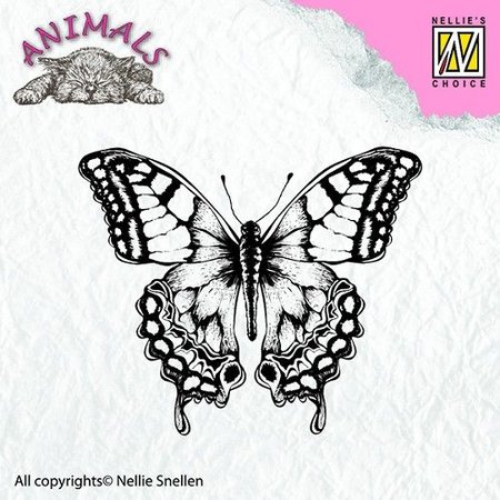 Nellie snellen Transparante stempel, vlinder