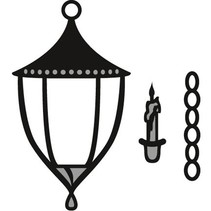 Skæring og prægning stencils Marianne Design, lanterne og stearinlys