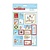 Sticker A5 conjunto de 32 selos textura de linho