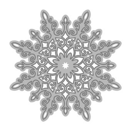 TONIC Tonic, puñetazos y relieve plantilla, copo de nieve