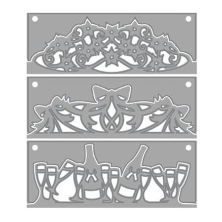 TONIC Punching and embossing stencil, set of 3 !!