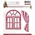 Precious Marieke Punching and embossing template, windows with curtains