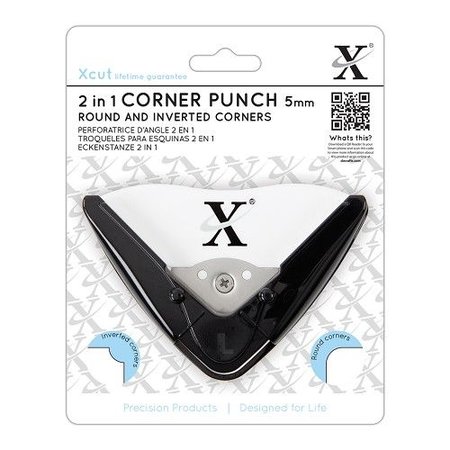 Locher / Stanzer / Punch / Coup de poing Eckstanzer kutt, 5 mm radius avrundede hjørner og inverterte.