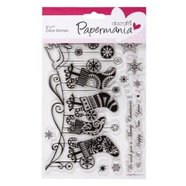 Transparent Stempel, Weihnachtssocken