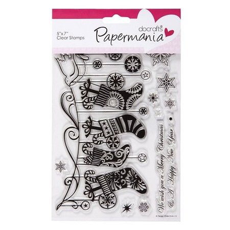 Stempel / Stamp: Transparent Transparent Stempel, Weihnachtssocken