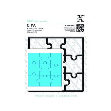 X-Cut / Docrafts Stempling skabelon, puslespilsbrikker