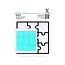 X-Cut / Docrafts Stempling mal, puslespillbrikker