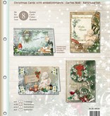 BASTELSETS / CRAFT KITS: Bastelmappe zur Gestaltung von 8 Weihnachtskarten