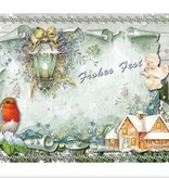 BASTELSETS / CRAFT KITS: Ambachtelijke portemonnee voor het ontwerpen van 8 kerstkaarten
