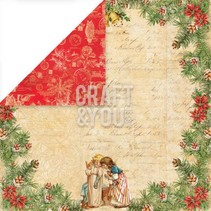 Ontwerper papier 30,5 x 30,5 cm, Kerstmis "Christmas Story 2 '