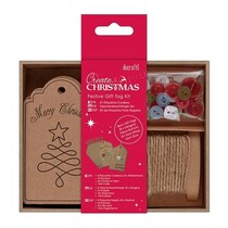Bastelset voor het ontwerpen van Christmas Gift Etiketten