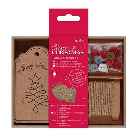 Komplett Sets / Kits Bastelset para el diseño de etiquetas de regalo de Navidad