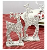 Objekten zum Dekorieren / objects for decorating 2 standing reindeer from wood