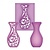 Spellbinders und Rayher Poinçonnage et de gaufrage modèles, filigranes Vase