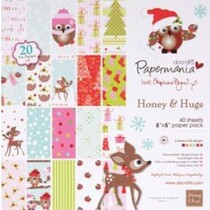 Designer papir 20.3 x 20,3 cm, julemotiver