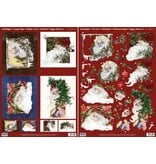 BILDER / PICTURES: Studio Light, Staf Wesenbeek, Willem Haenraets Christmas Cards Set: 3D Die cut sheets, Santas, including 4 double cards