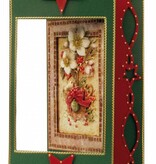 BASTELSETS / CRAFT KITS: Christmas Cards Set: 3D Die cut sheets, poinsettia, including 4 double cards