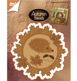 Marianne Design Stampen en Embossing stencil: Autumn leaf