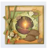 Marianne Design Stempling og prægning stencil: Efteråret blad