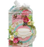 Marianne Design Cutting en embossing stencils, theekopje, schotel en lepel