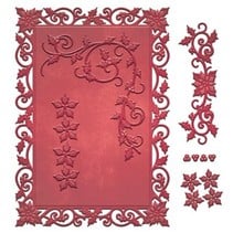 Stamping and Embossing stencil, Christmas motifs