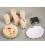 Stempel / Stamp: Holz / Wood Selo madeira Mini engraçado Elche