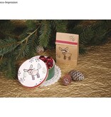 Stempel / Stamp: Holz / Wood Mini wood stamp Funny Elche