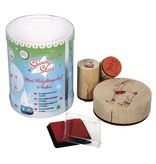 Stempel / Stamp: Holz / Wood SPECIAL EDITION: Mini wooden stamp set "Shining Stars"