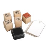 Stempel / Stamp: Holz / Wood Specialudgave: mini træ stempel "Winter Wonderland"