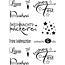 Stempel / Stamp: Transparent tampons transparents, souhaits de Noël allemand