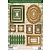 Embellishments / Verzierungen Die fogli singoli cornice, con oro, 17 pezzi