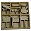 Objekten zum Dekorieren / objects for decorating Ornament doos, met waardering 35 onderdelen!