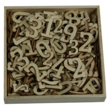 Objekten zum Dekorieren / objects for decorating Caja del ornamento, números grandes y pequeños, de 256 piezas
