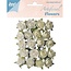 Embellishments / Verzierungen Flores de plástico: rosas de color blanco / crema