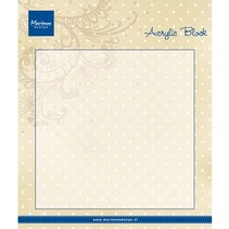 Blocco blocco acrilico Stamp 14 x 14 x 1 cm