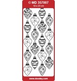 Sticker Ziersticker, en relieve bola de Navidad