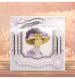 Exlusiv Deluxe Bastelset with A4 punched arches, great pictures and Luxury Designer cardboard "My Fair Lady" Set No.3