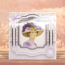 Deluxe Bastelset with punched, great pictures and Luxury Designer cardboard "My Fair Lady" Set No.3