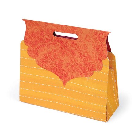 Sizzix Estampación plantilla, caja de regalo en forma de una bolsa