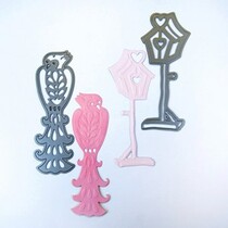 Corte e de estampagem estênceis, pássaros e Birdhouse