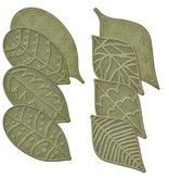 Spellbinders und Rayher Coupe et de gaufrage pochoirs, 8 feuilles différentes avec gaufrage