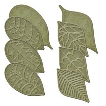 Corte y estampado en relieve plantillas, 8 hojas diferentes con el estampado