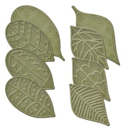 Spellbinders und Rayher Coupe et de gaufrage pochoirs, 8 feuilles différentes avec gaufrage